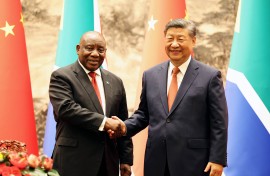 President Cyril Ramaphosa and President Xi Jinping.