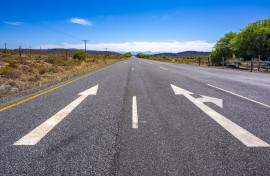 File: A view of road R62, Brandrivier, South Africa.