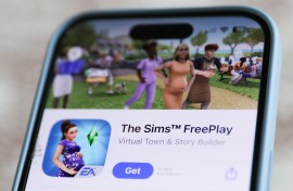 The Sims FreePlay on App Store is seen in this illustration photo. Jakub Porzycki/NurPhoto via Getty Images