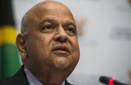 File: Former Public Enterprises Minister Pravin Gordhan. Waldo Swiegers/Bloomberg via Getty Images