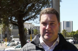 Mayor of Cape Town Geordin Hill-Lewis.