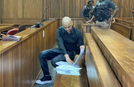 Thabo Bester in court. eNCA/Heidi Giokos