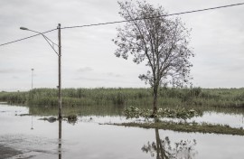 A flooded area following heavy rains. AFP/Marco Longari