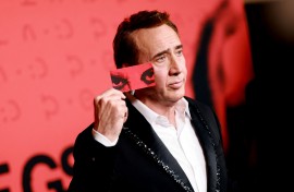 Nicolas Cage attends the premiere of Neon's "Longlegs". Matt Winkelmeyer/Getty Images via AFP