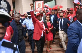 Botswana President and presidential candidate for Botswana Democratic Party (BDP) Mokgweetsi Masisi. AFP/Monirul Bhuiyan