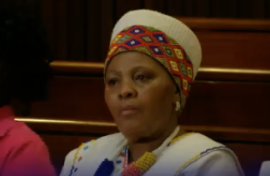 Nosiviwe Mapisa-Nqakula in court.