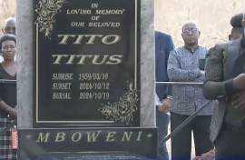Tito Mboweni tombstone