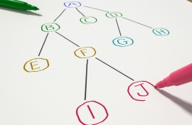 File: Simple illustration of data structure with root, parent and child nodes.