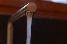 Water flows from a kitchen tap. Capucine Veuillet/Hans Lucas via AFP