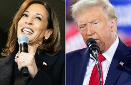 Kamala Harris and Donald Trump made their final case in the hours before Election Day. AFP/Ryan Collerd/Ryan M Kelly