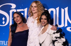 Vicky Jenson, Nicole Kidman and Rachel Zegler at the New York premiere of Netflix's animated film "Spellbound. AFP/Yuki Iwamura