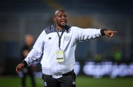 Morena Cuthbert Ramoreboli is the head coach of the Botswana team. Ayman Aref/NurPhoto via AFP