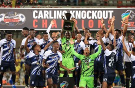 Magesi stunned Mamelodi Sundowns to win the League Cup final. BackpagePix/Samuel Shivambu