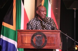 President Cyril Ramaphosa at the National Presidential MSMEs and Cooperatives Awards. GCIS