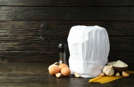 File: A chef's hat and ingredients. GettyImages/Artico