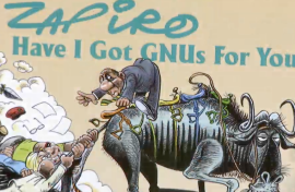 The cover of Zapiro's new book.