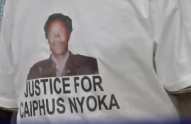 The trial of three former apartheid police officers for the murder of a student activist, Caiphus Nyoka, in 1987, continued in the Benoni Magistrate’s Court.