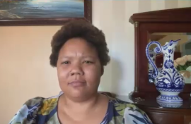 Shelleygan Petersen, a journalist with The Namibian. 