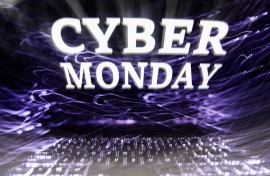 'Cyber monday' sign displayed on a laptop screen. Jakub Porzycki/NurPhoto via AFP
