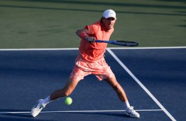 Max Purcell of Australia during a Men's Singles First Round match on Day Two of the 2024 US Open at the USTA Billie Jean King National Tennis Center on August 27, 2024 in the Flushing neighborhood of the Queens borough of New York City. 