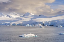 Landscape near Portal Point in the Graham Land of the Antarctic Peninsula. Martin Zwick/Biosphoto via AFP