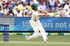 Australia's Sam Konstas is hit by the ball on day one of the fourth cricket Test match between Australia and India. AFP/Martin Keep