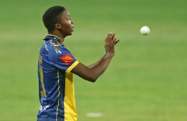 Bowling sensation Kwena Maphaka. BackpagePix/Muzi Ntombela