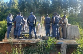 More than 100 zama zamas are believed to be trapped underground in Sabie. eNCA/Pule Letshwiti-Jones