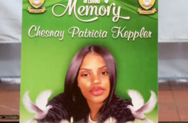 A photo of Chesnay Keppler at her memorial service. Twitter/@GP_CommSafety
