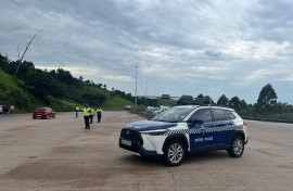 KZN traffic officers monitoring the traffic. eNCA/Zanele Buthelezi