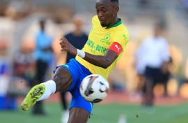 Peter Shalulile of Mamelodi Sundowns. BackpagePix/Samuel Shivambu