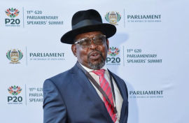 Minister Enoch Godongwana arrives at Parliamentary Precinct ahead of the SONA. GCIS