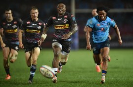 Wandisile Simelane scored an opportunistic try. BackpagePix/Nokwanda Zondi