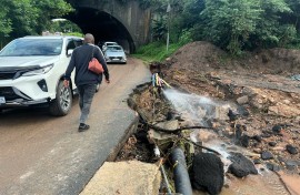 Busted pipes caused by floods