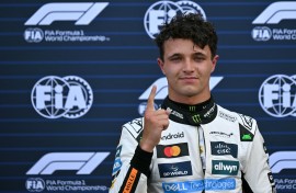 McLaren's British driver Lando Norris. AFP/Andrej ISAKOVIC
