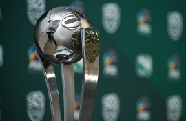The Nedbank Cup trophy. BackpagePix/Alche Greeff