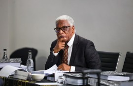 Selby Mbenenge (Judge President) at the Judicial Tribunal Hearing. Gallo Images/Luba Lesolle