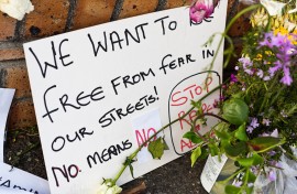 A placard protests against rape and GBV. GettyImages/RapidEye
