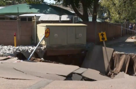 The sinkhole in Centurion.