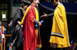 Jonathan Shapiro received an  Honorary Doctorate in Education.