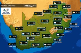 Weather forecast - 22 May 2025