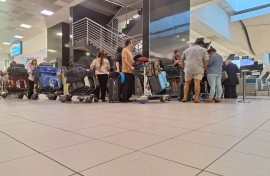 The first group of 49 Afrikaner 'refugees ' leaving South Africa for the US.