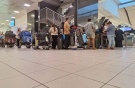 The first group of 49 Afrikaner 'refugees ' leaving South Africa for the US.
