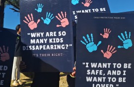 Children took centre stage at a march organised by the Gauteng Social Development Department to the Constitutional Court. eNCA/Hloni Mtimkulu