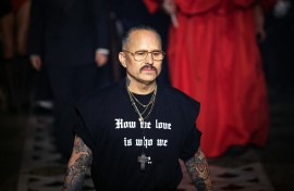 Mexican American designer Willy Chavarria. AFP/Geoffroy van der Hasselt