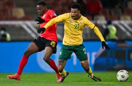 Sinoxolo Kwayiba of Bafana Bafana. BackpagePix/Alche Greeff