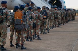 SANDF members at Air Force Base Waterkloof. Gallo Images/Sharon Seretlo