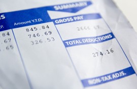 File: A payslip. GettyImages/Kinga Krzeminska