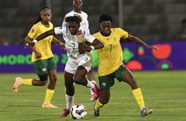 South Africa were pushed all the way by Senegal. BackpagePix/Sydney Mahlangu