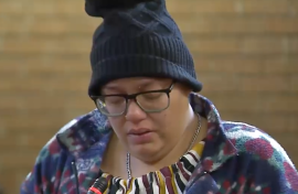 Tiffany Meek in court.